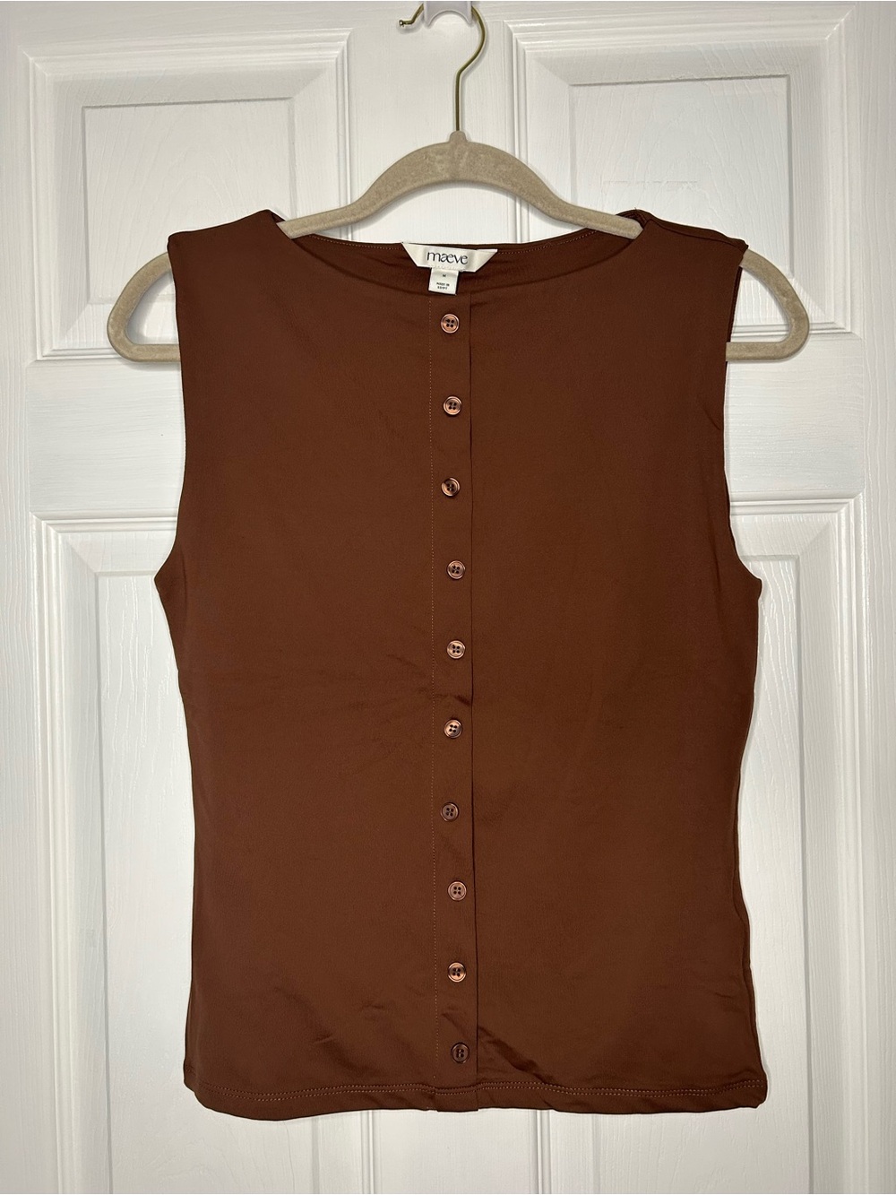 Maeve Button-Front Tank Top - Picture 5 of 12